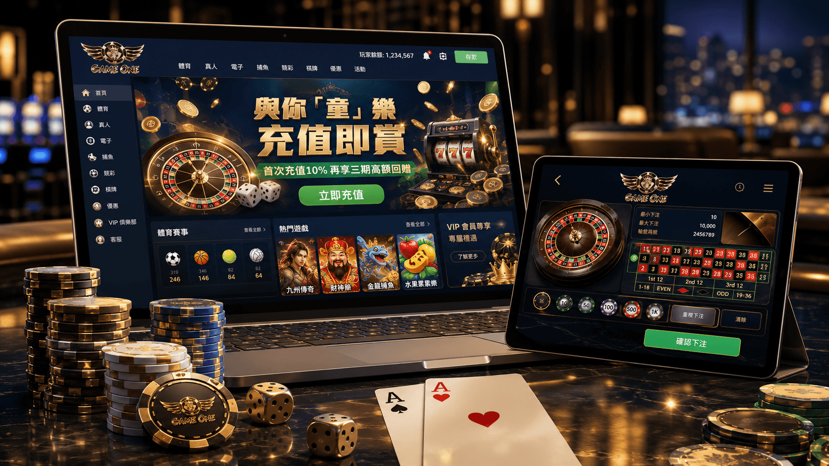 Gameone線上娛樂網站：遊戲、會員、資金管理，一個平台全都有？